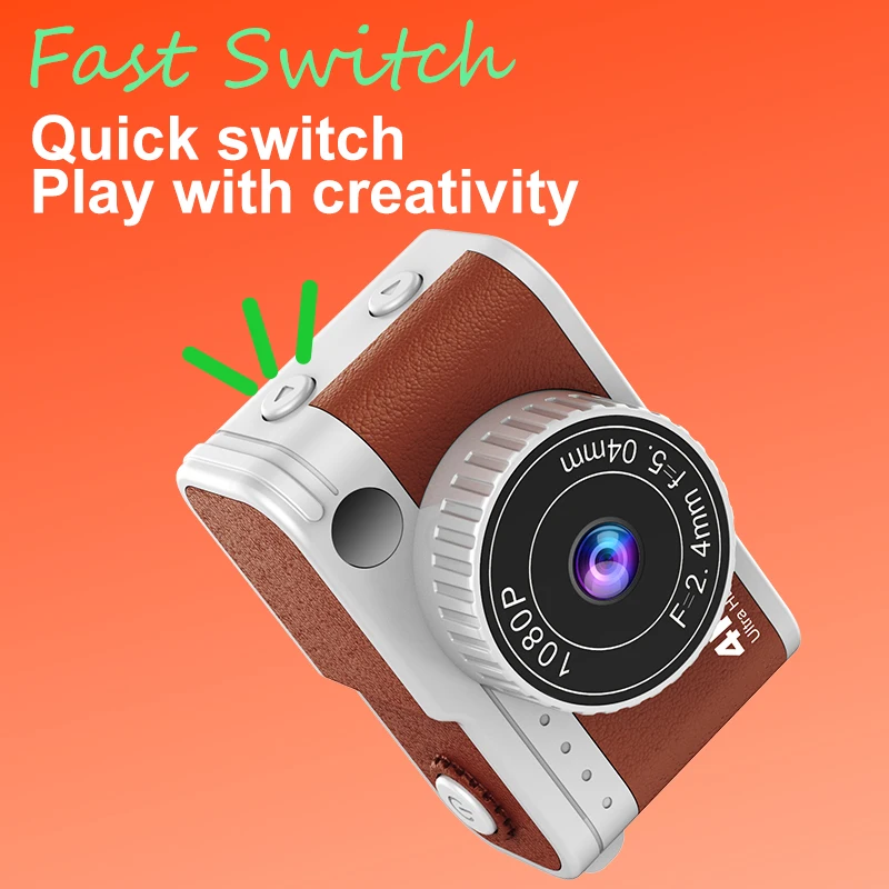 HY-MN01 Çocuklar İçin Özelleştirilmiş  Retro Mini Dijital Kamera Yüksek Çözünürlüklü Yaşam Cmos Görüntü Sensörü Fotoğraf Video Kaydı Yapabilen